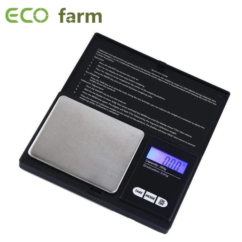 ECO Farm Báscula Digital de Bolsillo Báscula de Gramo para Plantas de Interior