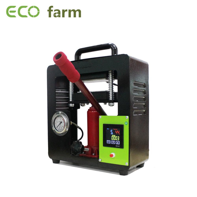 ECO Farm Prensa Rosin Hidráulica Digital de 8 Toneladas con Manómetro