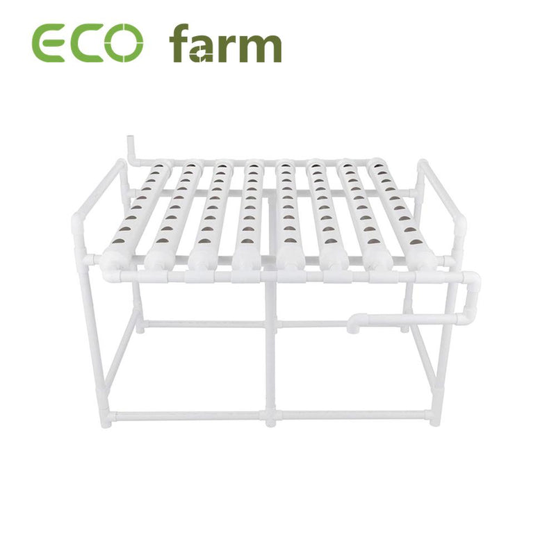ECO Farm Estante de Siembra Sistema de Cultivo Hidropónico NFT Vertical 8 Tubos 72 Agujeros Cultivo sin Tierra