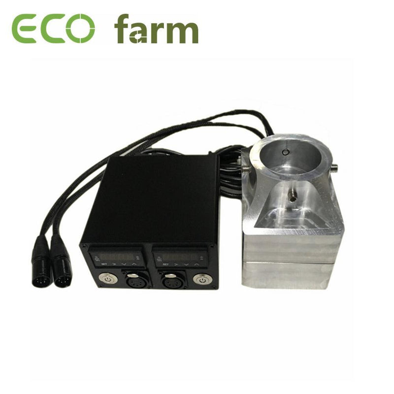 ECO Farm 3x5 Pulgadas DIY Kit de Prensa Rosin de Calor Placas de Forma Convexa o Cóncava con Varilla Calefactora Dual