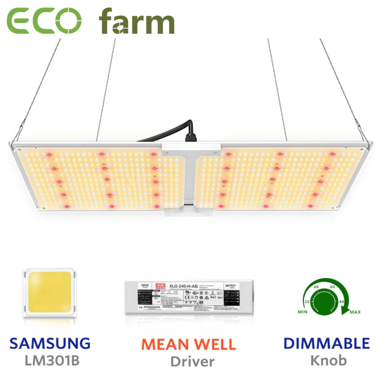 ECO Farm 110W/220W/460W/600W Samsung 301B Quantum Board con Daisy Chain Espectro Completo para Plantas Interiores