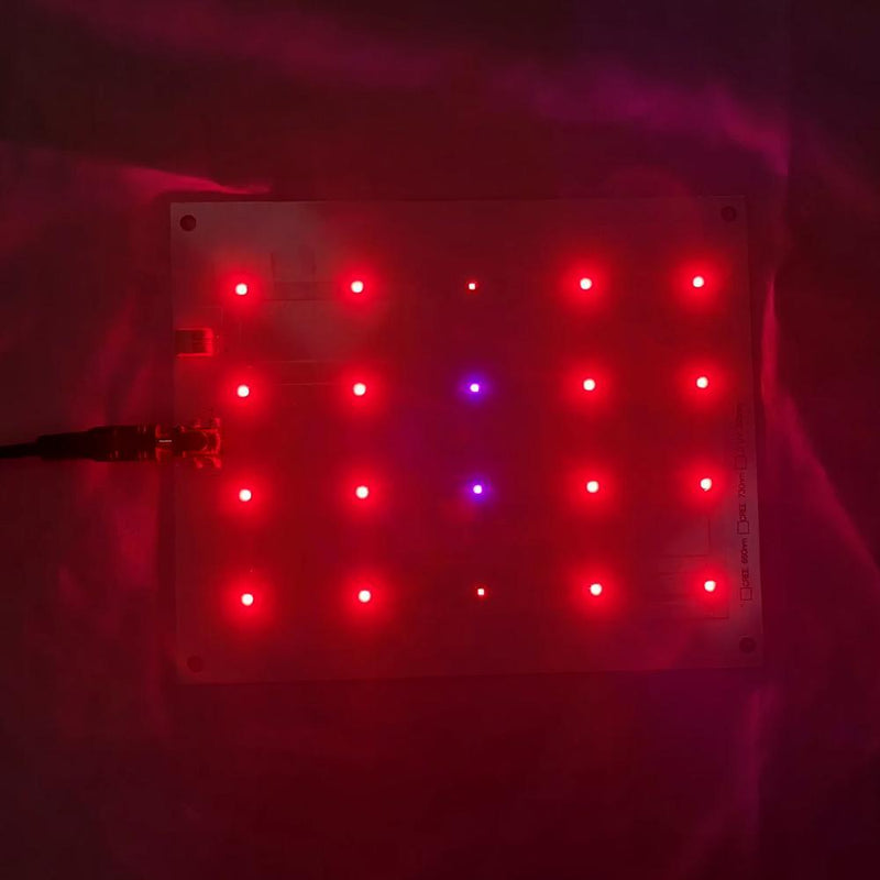 ECO Farm 30W Quantum Board Chips CREE Rojo + Rojo Lejano Potenciador de Floración Luz LED Cultivo Recién Actualizado  (UV395nm)
