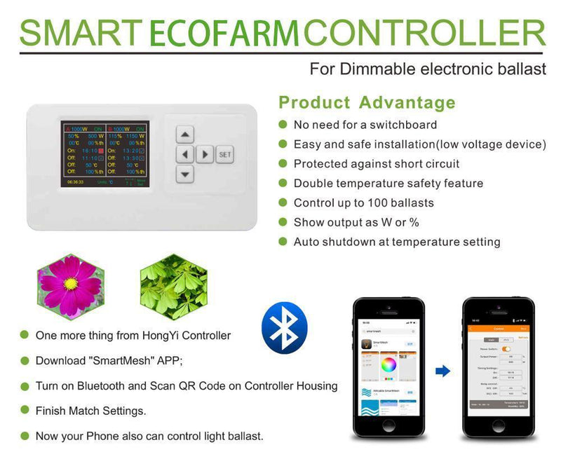 ECO Farm 400W/600W/800W/1000W/1200W Barras de Luz  LED Cultivo para Horticultura Comercial