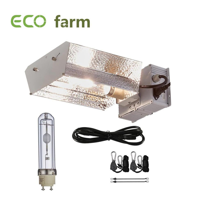 ECO Farm CMH 315W*2 Bombillas Kit de Luz de Cultivo con Reflector Balastro Adecuado para Lámpara MH/HPS