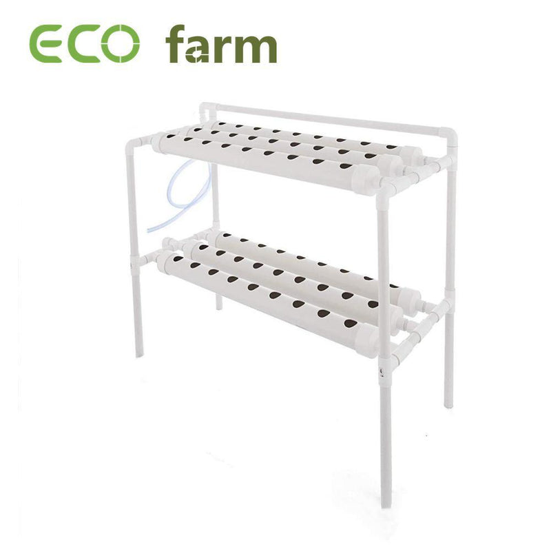 ECO Farm Kit de Cultivo HidropónicoVertical de 2 Capas 6 Tubos 54 Agujeros