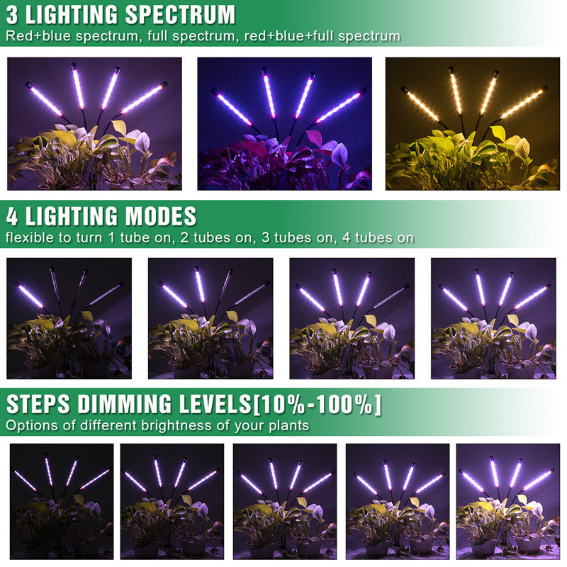 ECO Farm Indoor LED Grow Light con trípode y control remoto