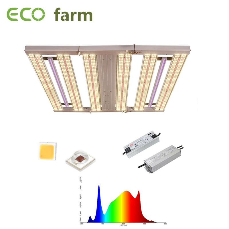 ECO Farm Serie UI2 690W Barras de Luz LED Cultivo con Regulación de Tres Canales para Invernadero