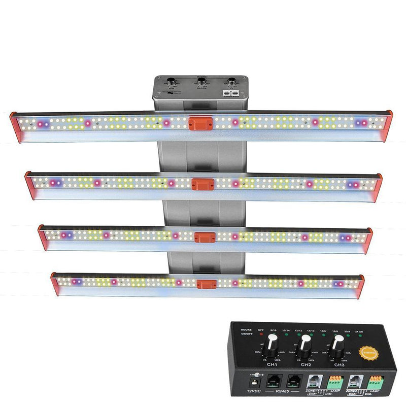 ECO Farm ECOZ Series 250W/510W/700W/1000W LED Barras de Luz de Cultivo Chips Samsung LM301H con Control de UV+IR por Separado