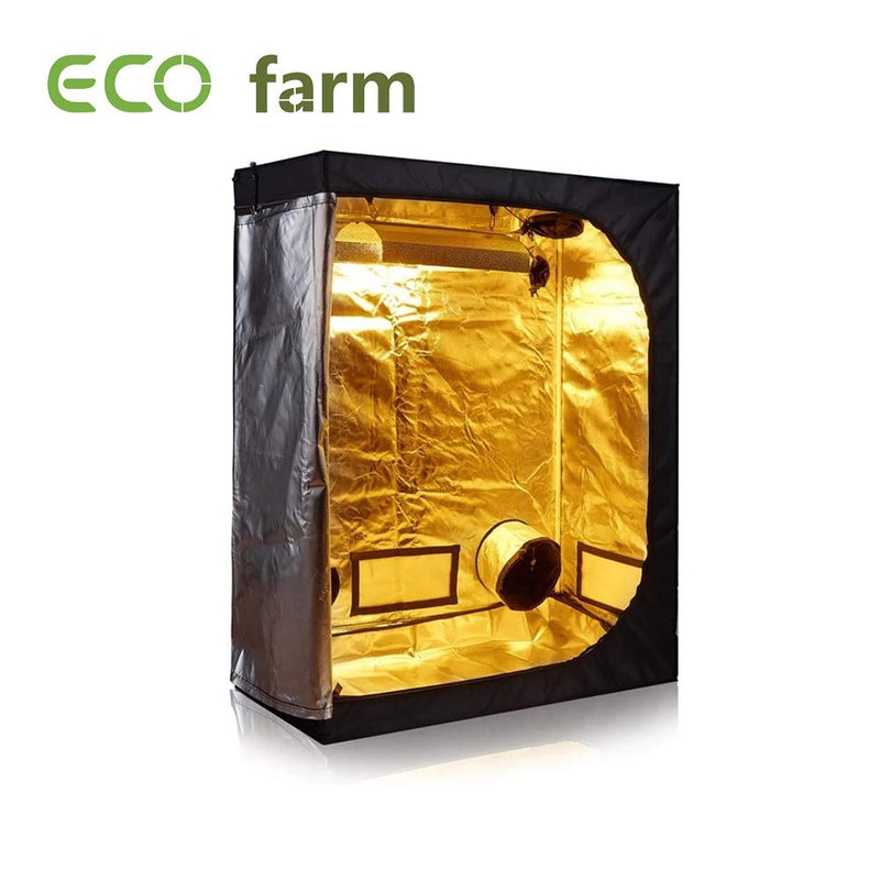 ECO Farm 4,7*4,7Pies (56*56*80 pulgadas/ 140*140*200 CM) 600D Armario de Cultivo para Jardín Interior Reflectante de Mylar