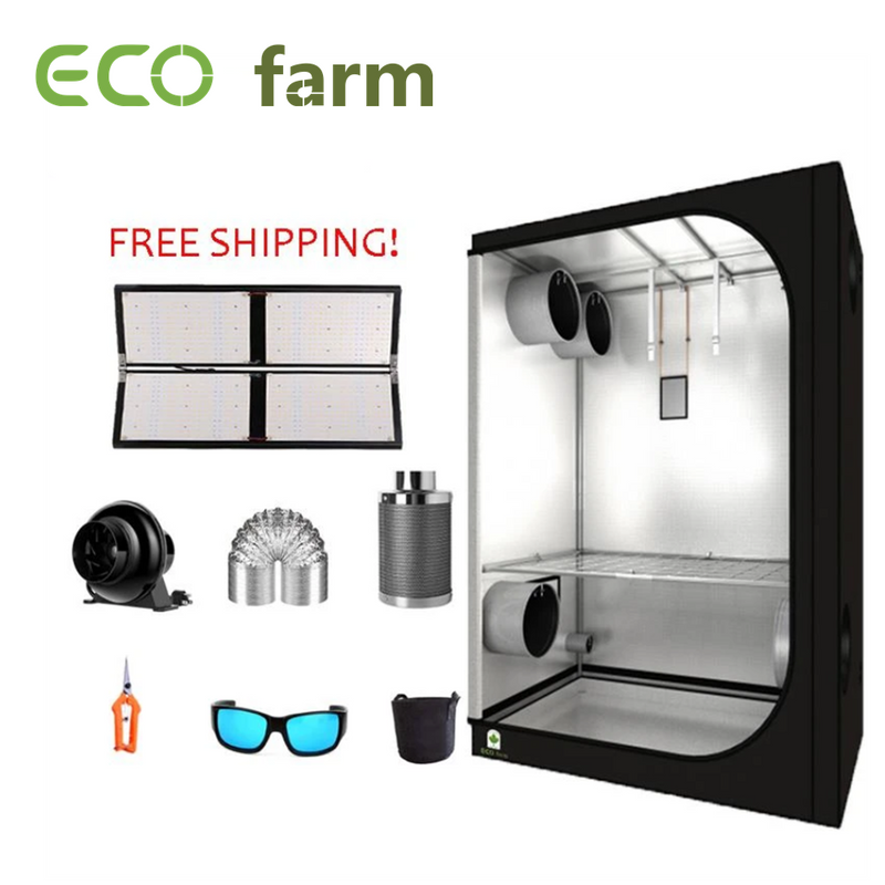 ECO Farm 4'x4' Kit Esencial de Armario de Cultivo - 480W Quantum Board Chips Samsung 561C