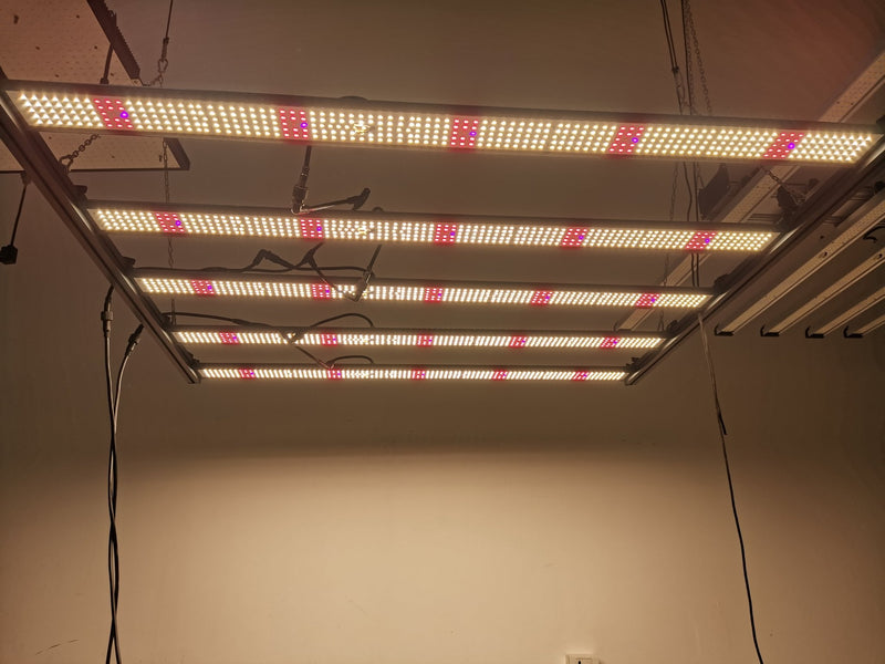 ECO Farm 600W Barras de Luz LED Cultivo con Chips Samsung+UV IR Alta Eficiencia para Invernadero Hidropónico
