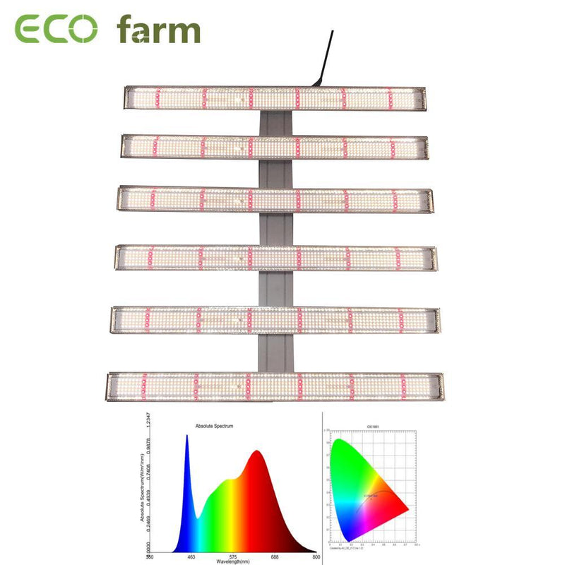 ECO Farm 720W Luz LED Cultivo para Cultivo Hortícola en Interiores con Chips Philips RJ11 Espectro Completo
