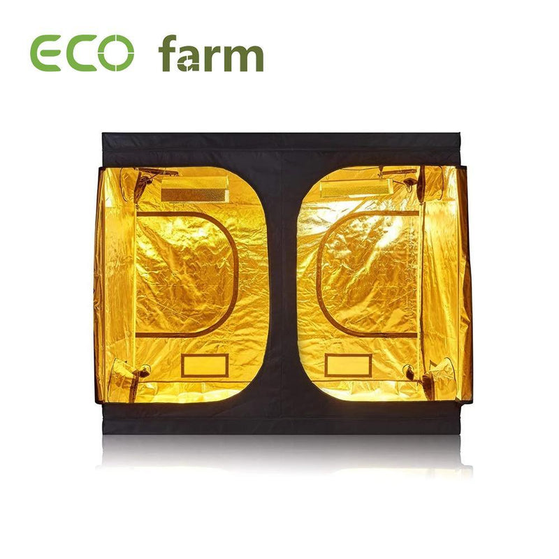 ECO Farm 8*8Pies (96*96*80 Pulgadas/ 240*240*200 CM) 600D Armario de Cultivo Reflectante de Mylar para Jardín Interior